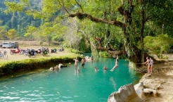 Blue Lagoon in Vang Vieng