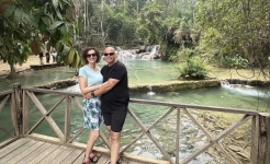 Kwangsi Waterfall in Laos